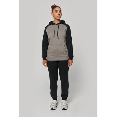 Sudadera bicolor con capucha