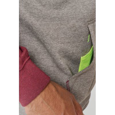 Sudadera bicolor con capucha