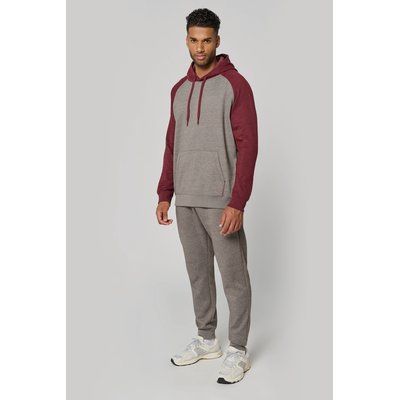 Sudadera bicolor con capucha