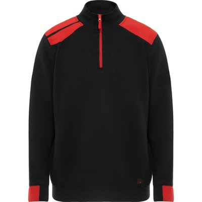 Sudadera Bicolor Cuello Alto Media Cremallera