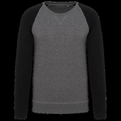 Sudadera bicolor hombre Grey Heather / Black L