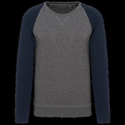 Sudadera bicolor hombre Grey Heather / Navy S