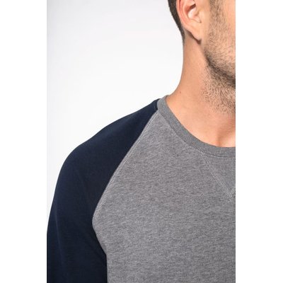 Sudadera bicolor hombre