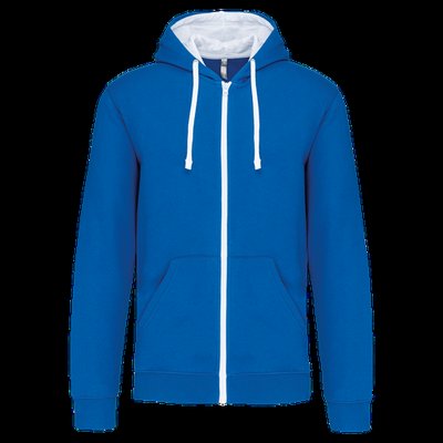 Sudadera Bolsillo con acceso para auriculares Light Royal Blue / White L