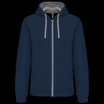 Sudadera Bolsillo con acceso para auriculares Navy / Fine Grey L
