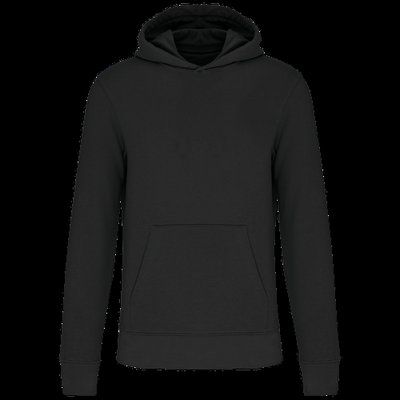 Sudadera capucha algodón orgánico niños Black 4/6 ans