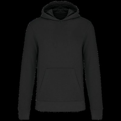 Sudadera capucha algodón orgánico niños Black 6/8 Ans