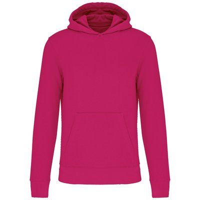 Sudadera capucha algodón orgánico niños Fuchsia 8/10 ans