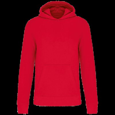 Sudadera capucha algodón orgánico niños Red 12/14 Ans