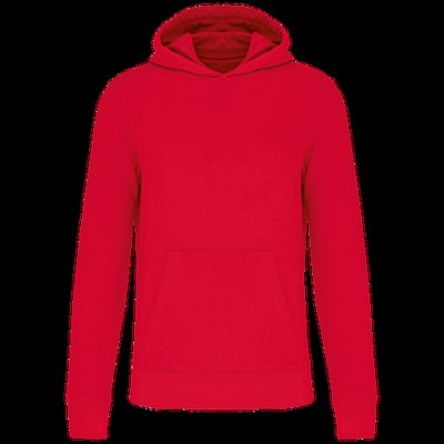 Sudadera capucha algodón orgánico niños Red 6/8 Ans