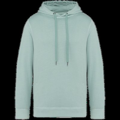 Sudadera con capucha algodón orgánico Washed Jade Green 4Xl