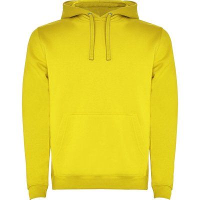 Sudadera con Capucha y Bolsillo Canguro Amarillo M