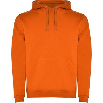 Sudadera con Capucha y Bolsillo Canguro Naranja XS