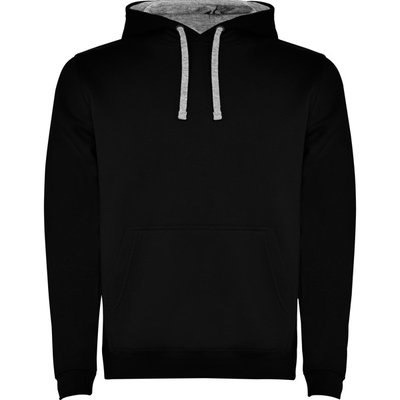 Sudadera con Capucha y Bolsillo Canguro Negro/Gris Vigoré 11/12