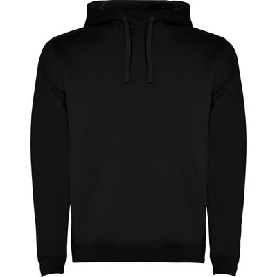 Sudadera con Capucha y Bolsillo Canguro Negro M