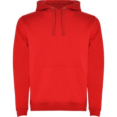 Sudadera con Capucha y Bolsillo Canguro Rojo XS