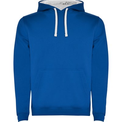 Sudadera con Capucha y Bolsillo Canguro ROYAL/BLANCO 7/8
