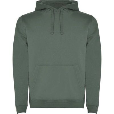 Sudadera con Capucha y Bolsillo Canguro Verde Laurel L