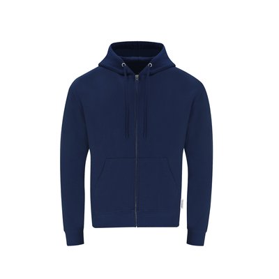 Sudadera Capucha Cremallera adulto de Algodón Orgánico Mar XS