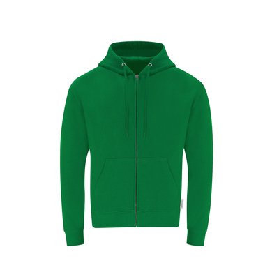 Sudadera Capucha Cremallera adulto de Algodón Orgánico Ver XL