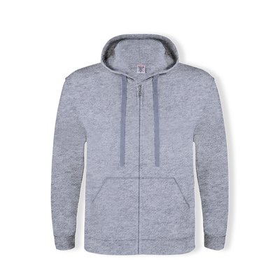 Sudadera Capucha y Cremallera Gri Xl