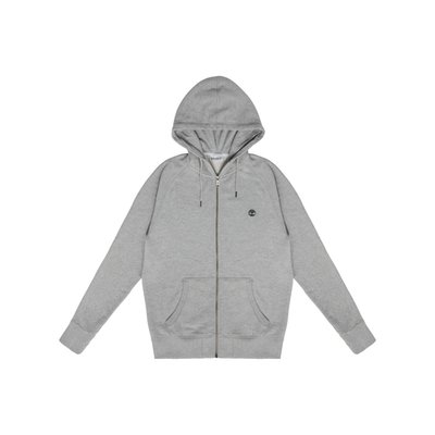 Sudadera con capucha y cremallera suave Medium Grey Heather XL