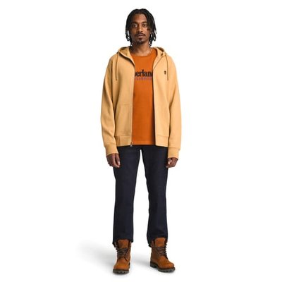 Sudadera con capucha y cremallera suave