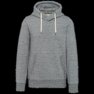 Sudadera con capucha diseño vintage Slub Grey Heather L