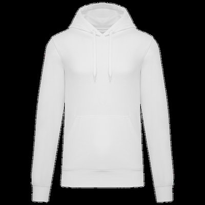 Sudadera capucha ecorresponsable White Xxl