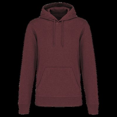 Sudadera capucha ecorresponsable Wine Heather 3XL