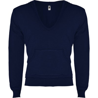 Sudadera con Capucha y Escote V