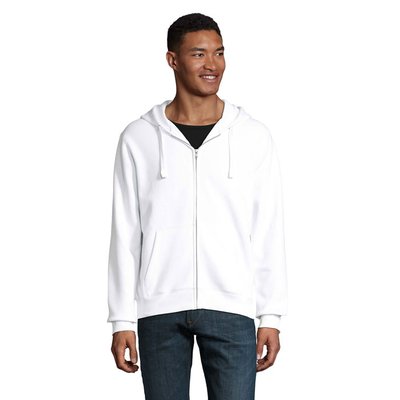 Sudadera Capucha Hombre 280gr Blanco S