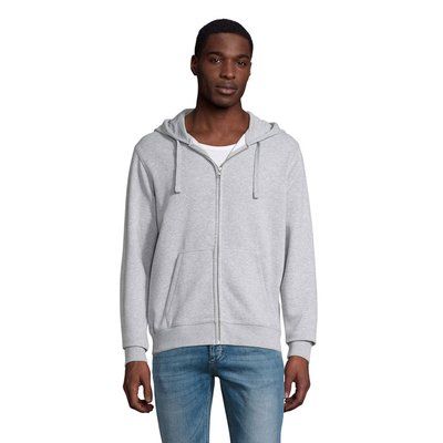 Sudadera Capucha Hombre 280gr Gris Melange 2 3XL