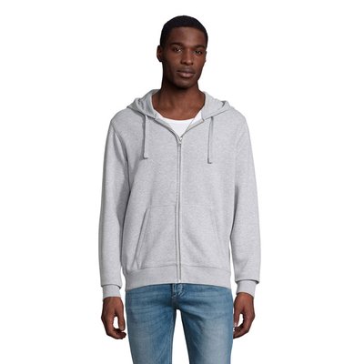 Sudadera Capucha Hombre 280gr Gris Melange 2 L