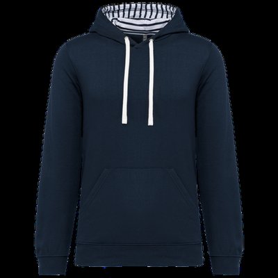 Sudadera con capucha unisex ajustada Navy / Mariniere XS
