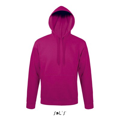 Sudadera Capucha Unisex Bolsillo Canguro Fuchsia S