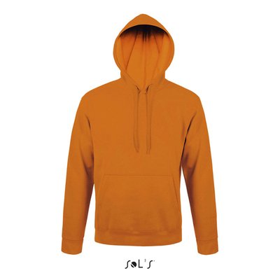 Sudadera Capucha Unisex Bolsillo Canguro Naranja Xxl