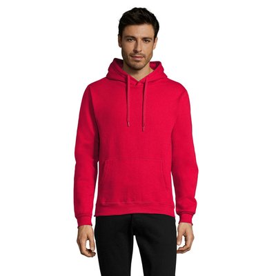 Sudadera Capucha Unisex Bolsillo Canguro Rojo Xxl