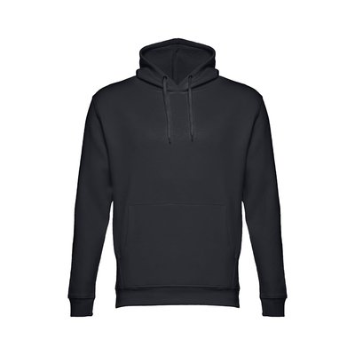 Sudadera Capucha Unisex Bolsillo Marsupial Negro L