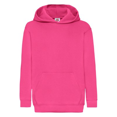 Sudadera clásica capucha niños Fuchsia 12/13 Ans