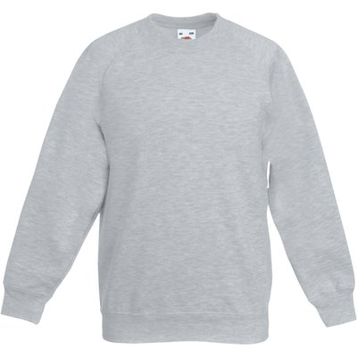 Sudadera Color manga raglán niños Heather Grey 7/8 Ans