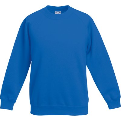 Sudadera Color manga raglán niños Royal Blue 3/4 Ans