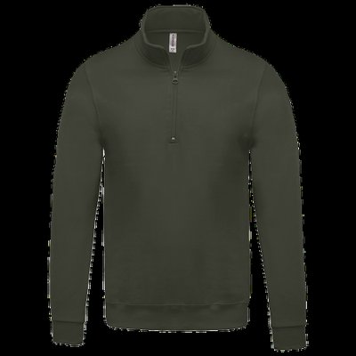 Sudadera Cremallera Algodón Dark Khaki 3XL