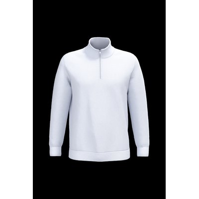 Sudadera Cremallera Algodón White 4Xl