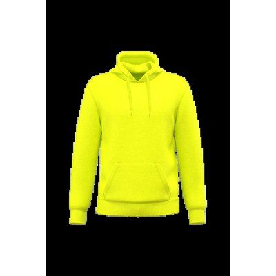 Sudadera sin cremallera con capucha y bolsillo canguro Fluorescent Yellow 4Xl