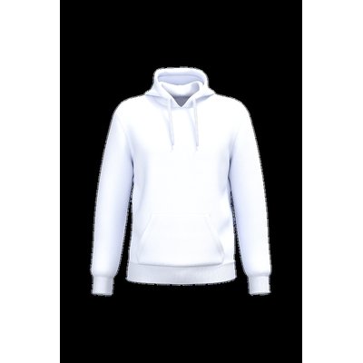 Sudadera sin cremallera con capucha y bolsillo canguro White M