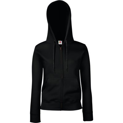 Sudadera cremallera y capucha mujer Black L