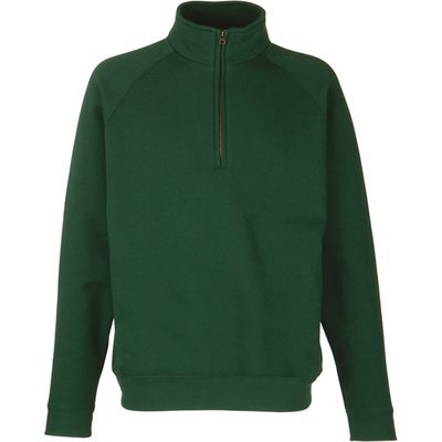 Sudadera con cremallera de cuello alto Bottle Green M