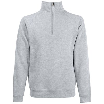 Sudadera con cremallera de cuello alto Heather Grey L