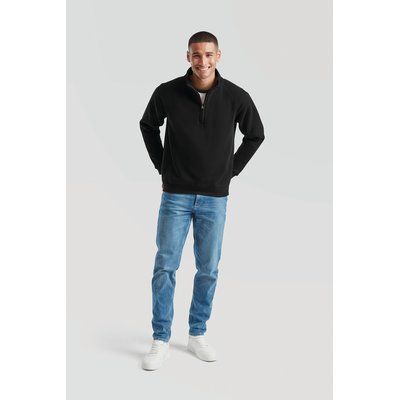 Sudadera con cremallera de cuello alto